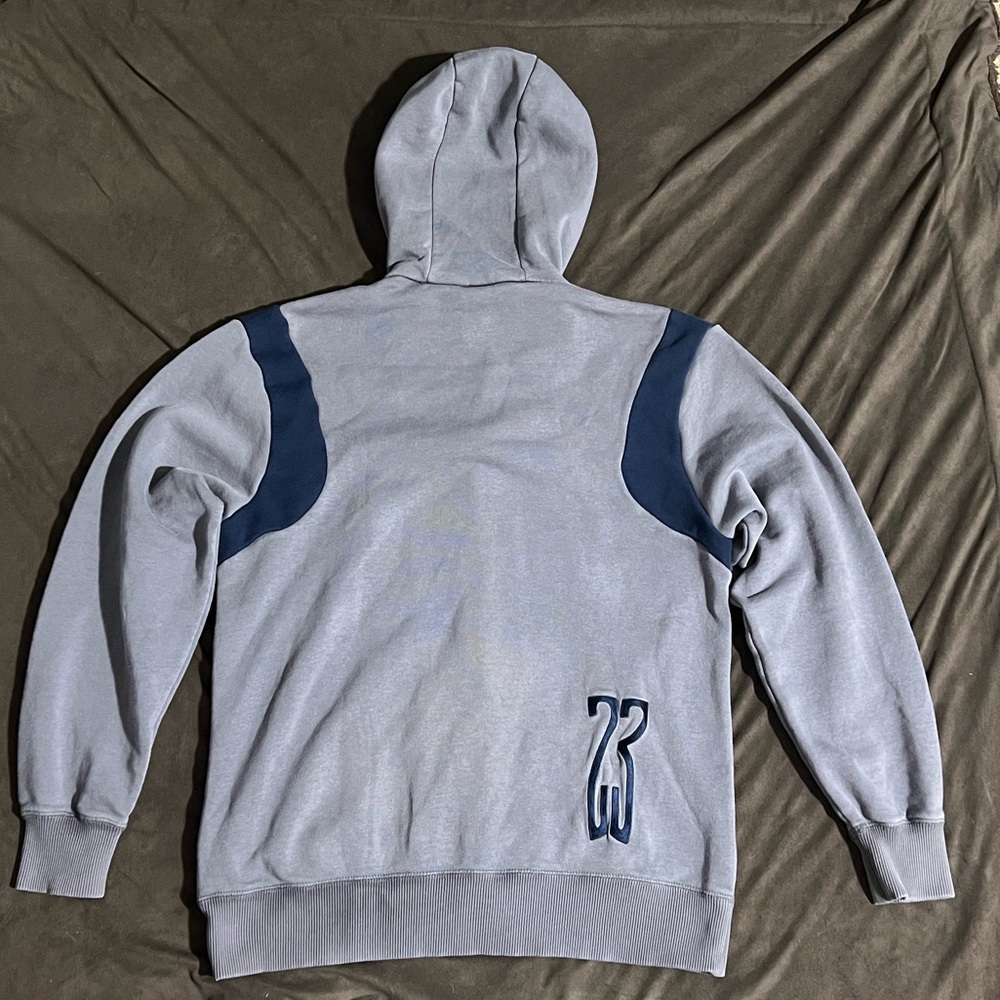 Air Jordan Gray and Navy Hoodie Size M